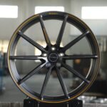 Brixton Metallic Gray / Gloss Black 10-Spoke Forged Wheels - Porsche 911 / Lamborghini Urus Fitment (5-Lug)