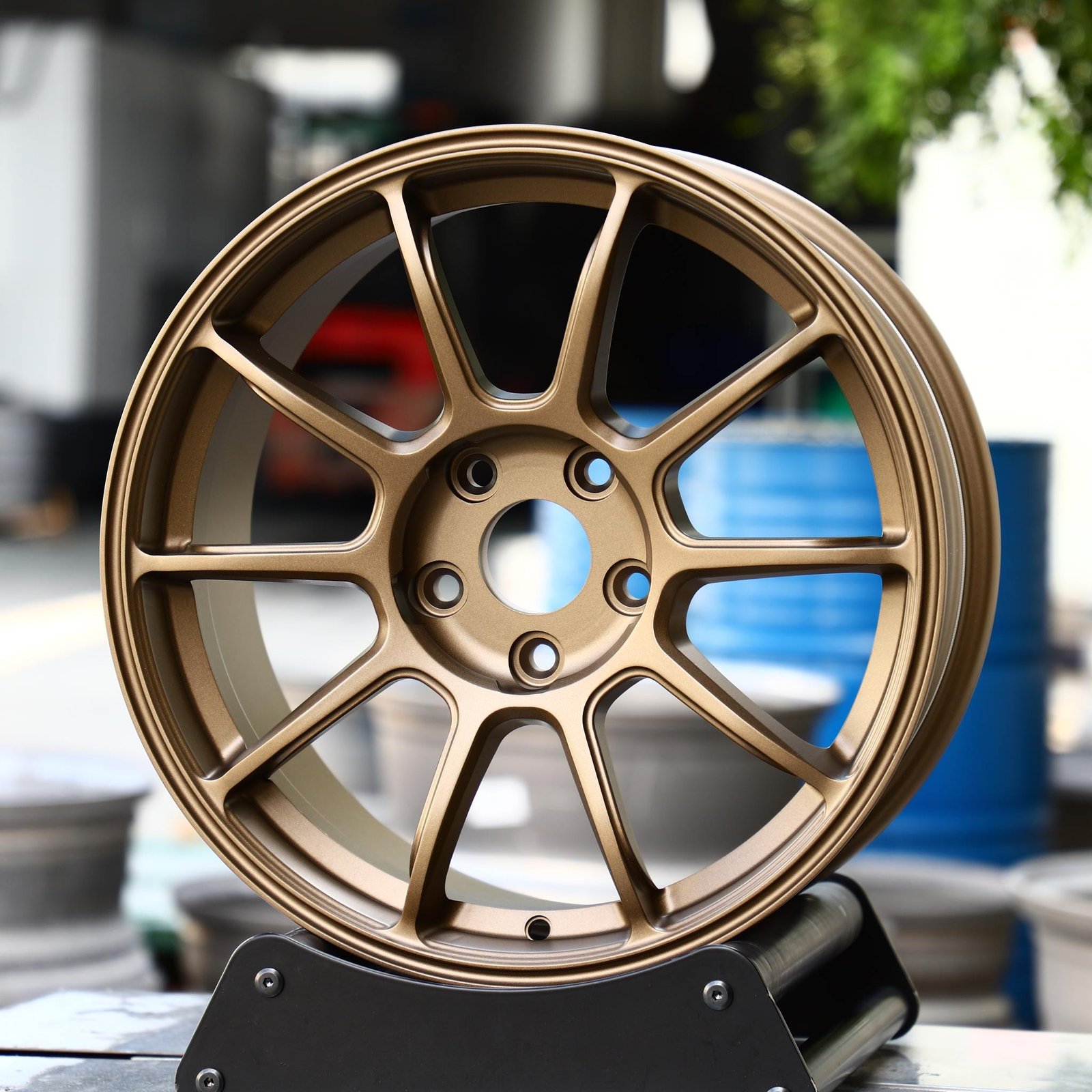 Porsche 911 wheels – Bronze 10-Spoke, front view