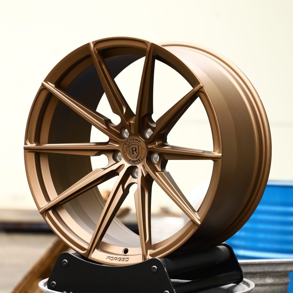 BMW M3 G80 wheels – Bronze 10-Spoke, angled view