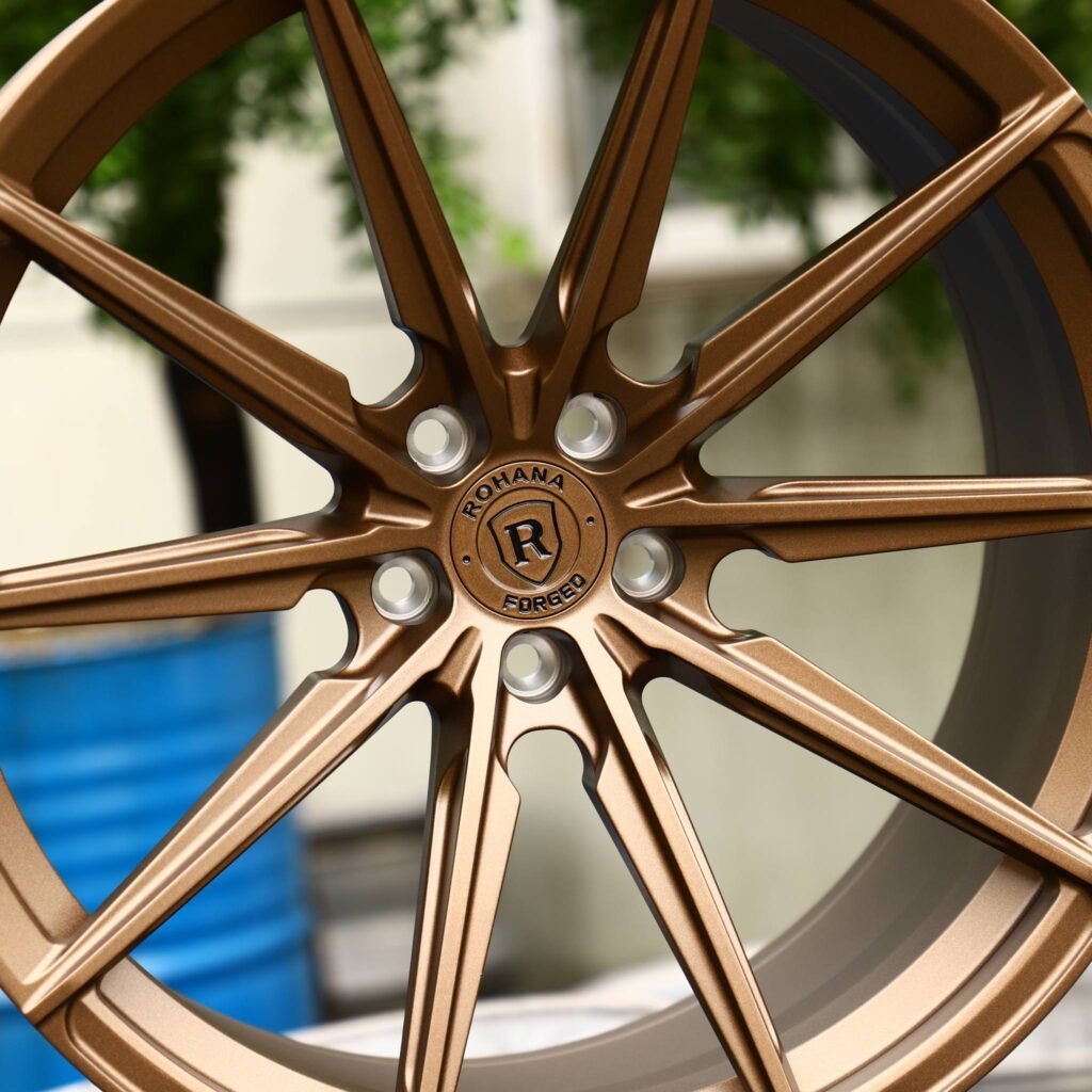 Audi A4 B9 wheels – Bronze 10-Spoke, lip and barrel detail