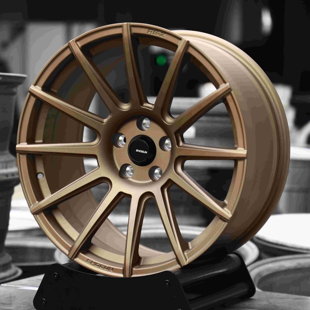 5x114.3 wheels – Bronze 12-Spoke, side view
