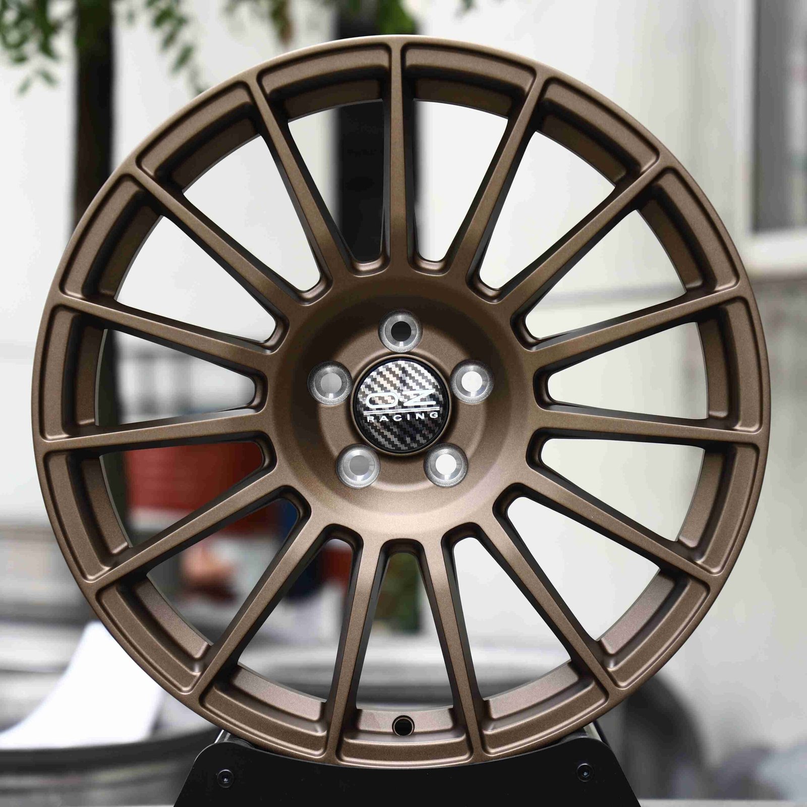 Porsche 911 wheels – Bronze 15-Spoke (OZ Racing-Style), front view