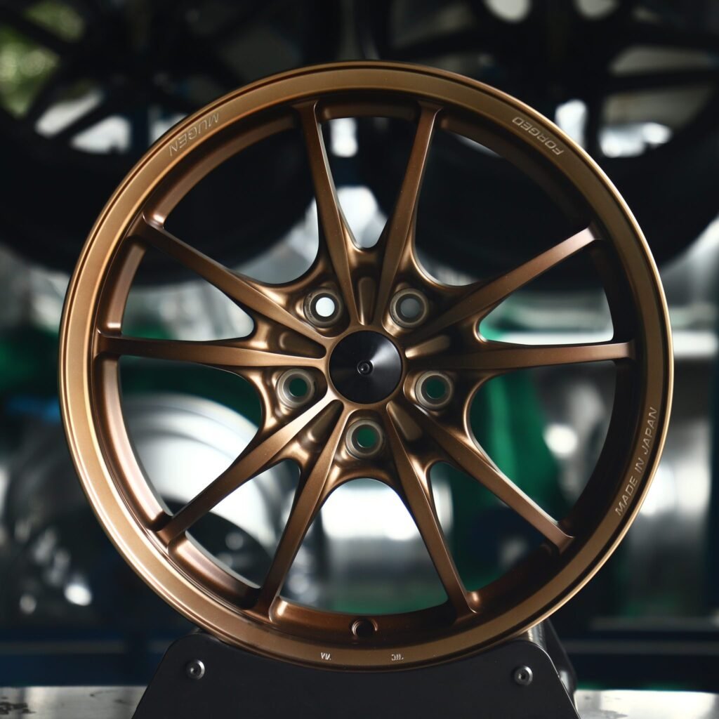 Porsche 911 wheels – Bronze 5 V-Spoke, front view