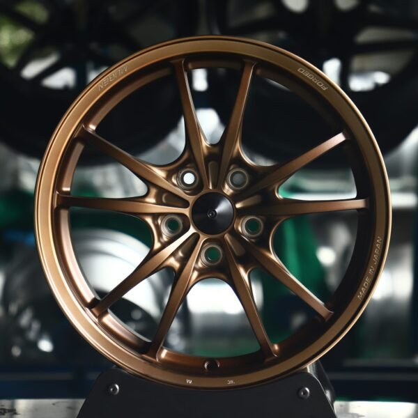 Porsche 911 wheels – Bronze 5 V-Spoke, front view