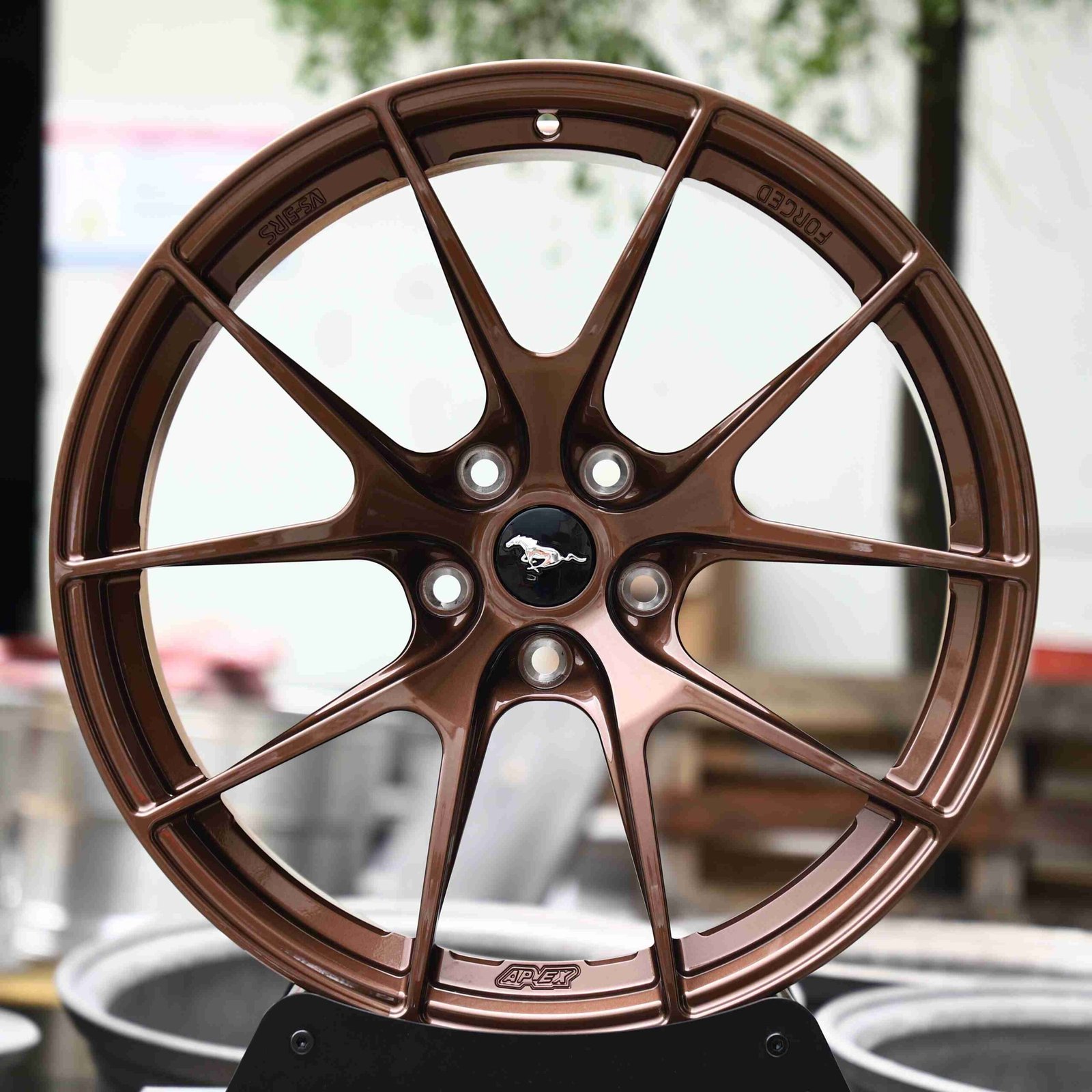Ford Mustang wheels – Bronze 5 Y-Spoke, front view
