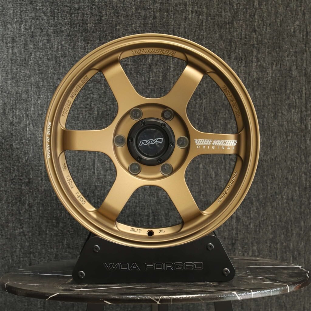 Toyota 4Runner wheels – Bronze 6-Spoke (Rays-Style), front view