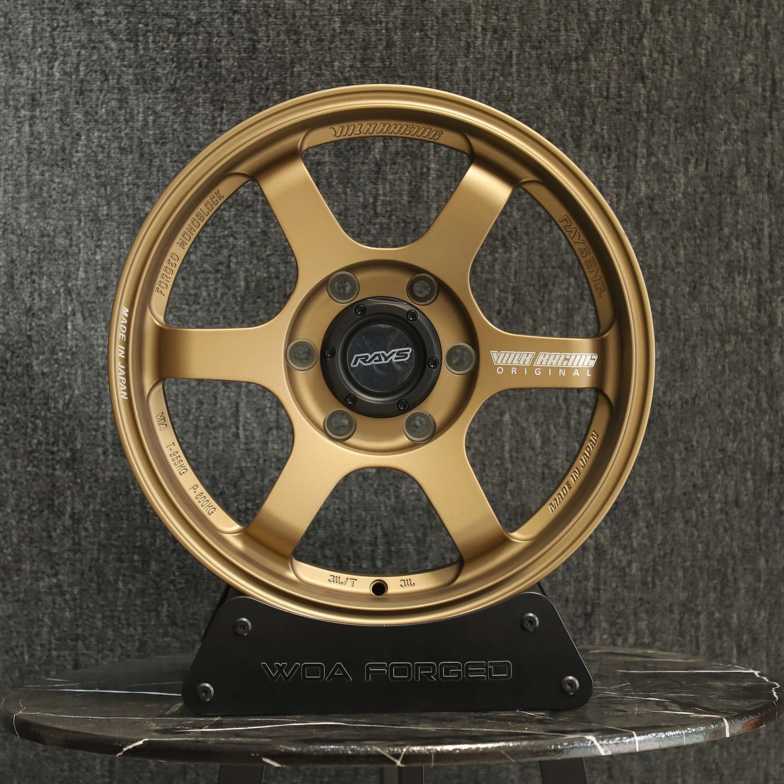 Toyota 4Runner wheels – Bronze 6-Spoke (Rays-Style), front view