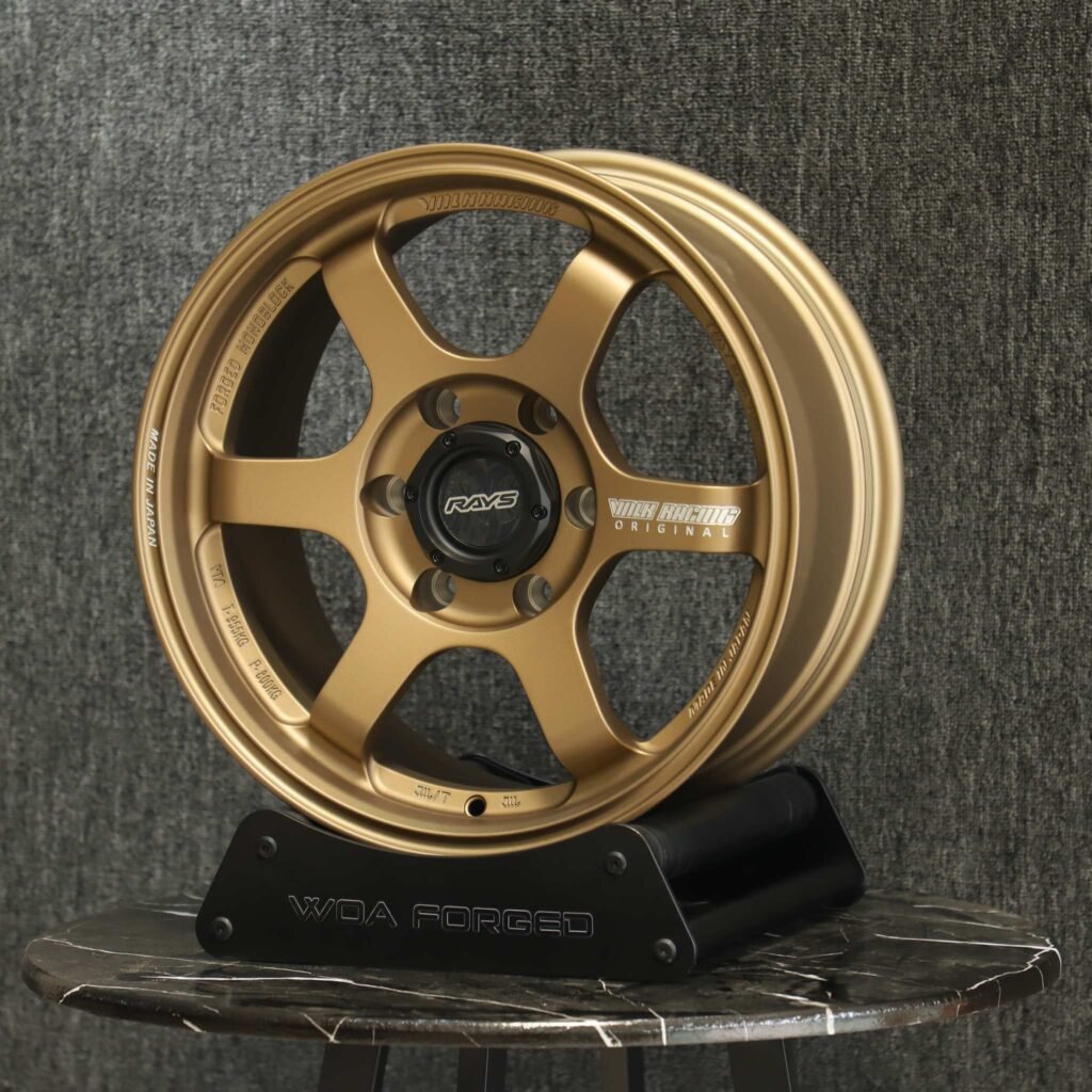 Chevrolet Silverado 1500 wheels – Bronze 6-Spoke (Rays-Style), lip and barrel detail