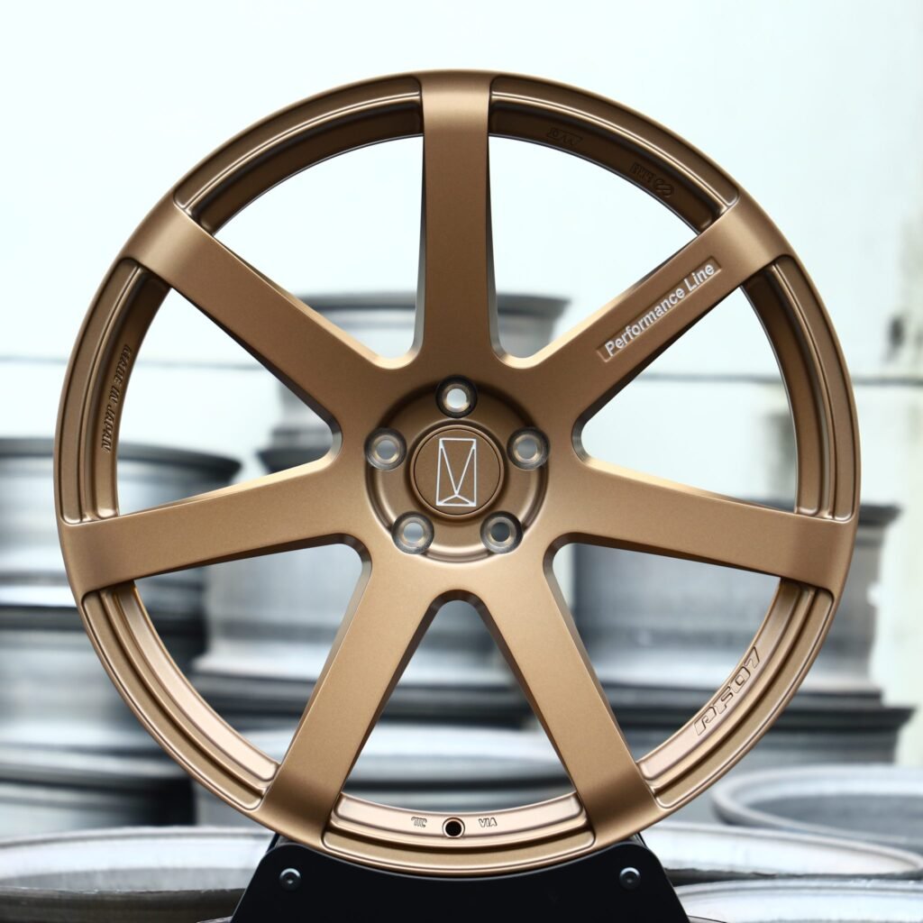 Bronze 7-Spoke Forged Wheels - Zeekr 001 / Zeekr 007 Fitment (5-Lug) Monoblock forged wheel