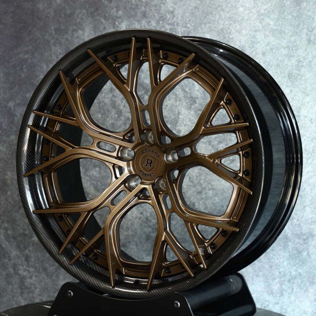 Bronze Carbon Fibre Forged Wheels - Audi A6 / BMW 5 Series Fitment (5-Lug) view 2