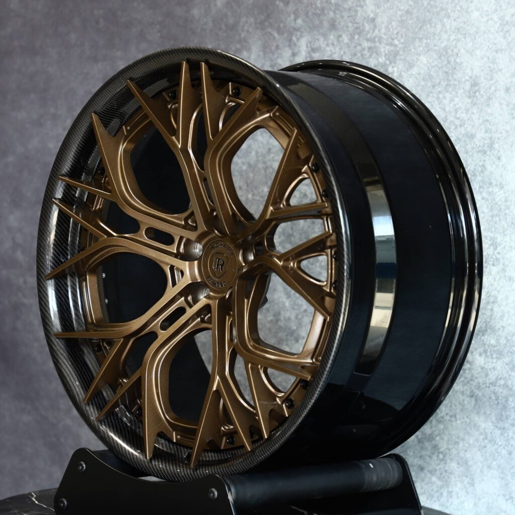Bronze Carbon Fibre Forged Wheels - Audi A6 / BMW 5 Series Fitment (5-Lug) view 3