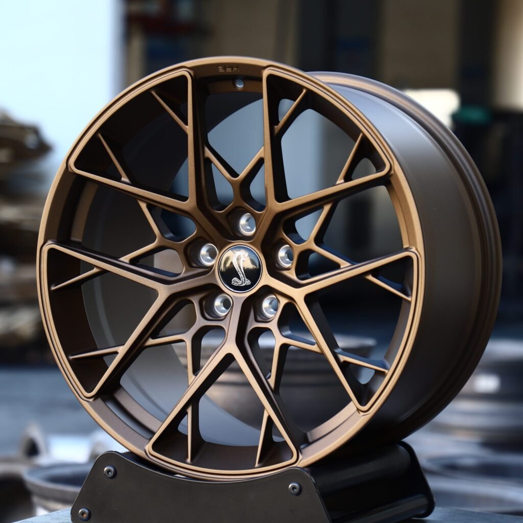 Ford Explorer wheels – Bronze Cross-Spoke (Shelby-Style), angled view