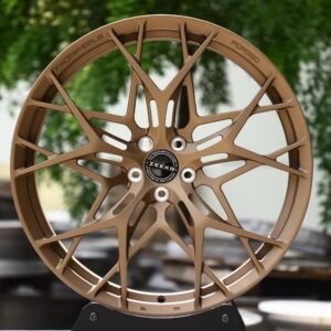 Bronze Cross-Spoke Forged Wheels – Zeekr 001 / Zeekr 007 Fitment (5-Lug)
