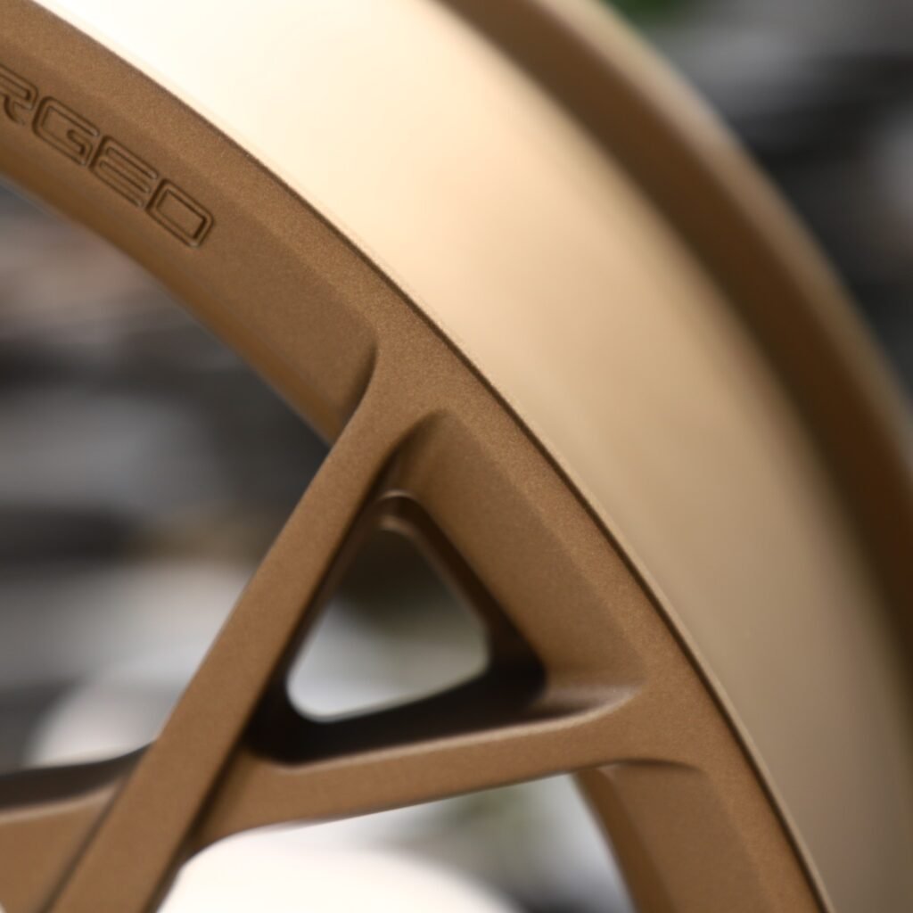 Bronze Cross-Spoke Forged Wheels - Zeekr 001 / Zeekr 007 Fitment (5-Lug) view 4