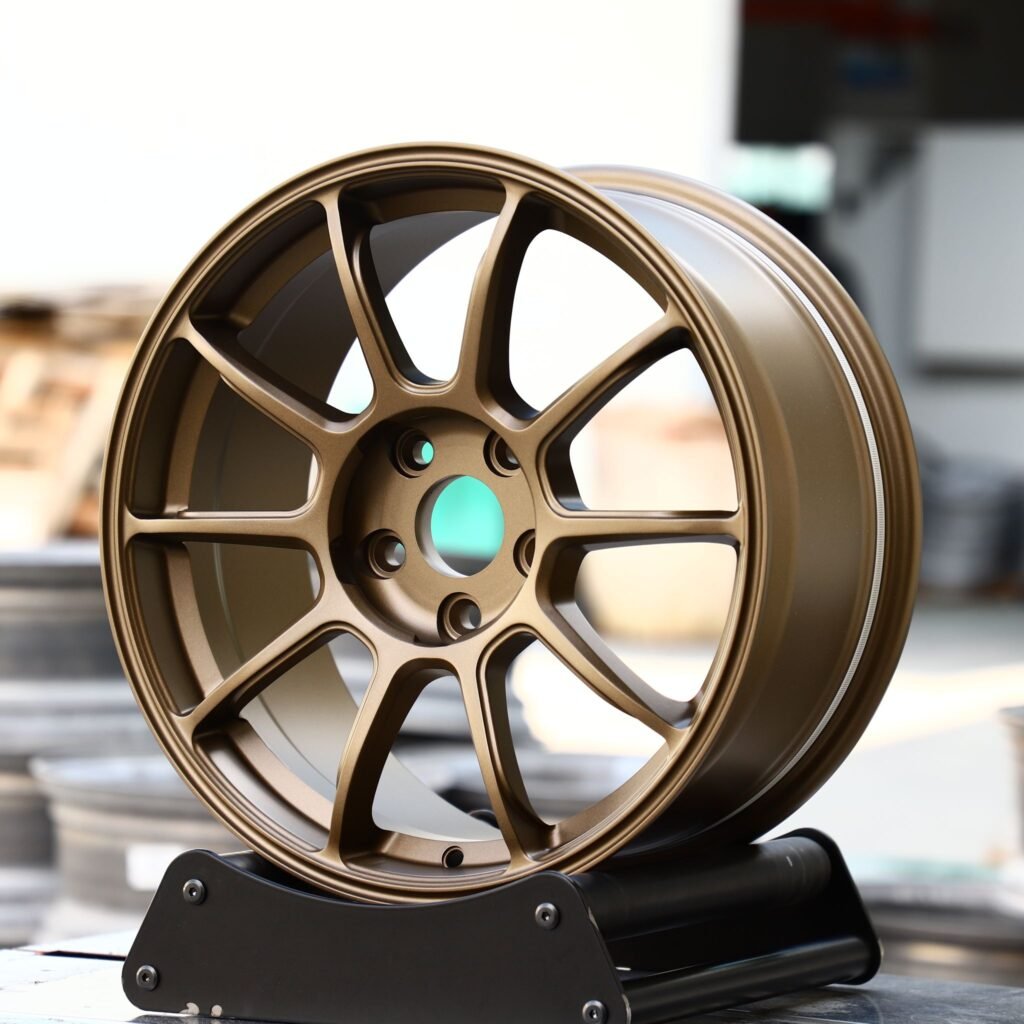 Toyota GR86 wheels – Bronze Custom, angled view