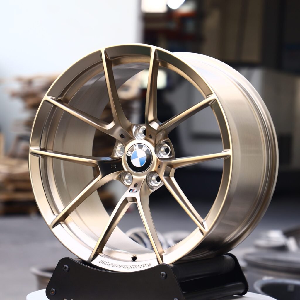 BMW M3 G80 wheels – Bronze Custom, angled view