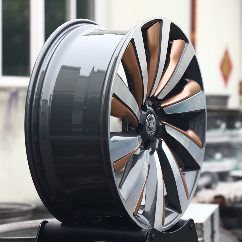 5x120 wheels – Bronze Directional Milled, side view