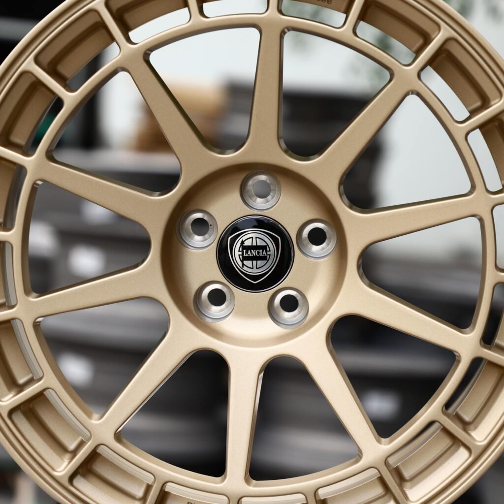 5x112 wheels – Bronze Double-Ring (Lancia OEM-Style), side view