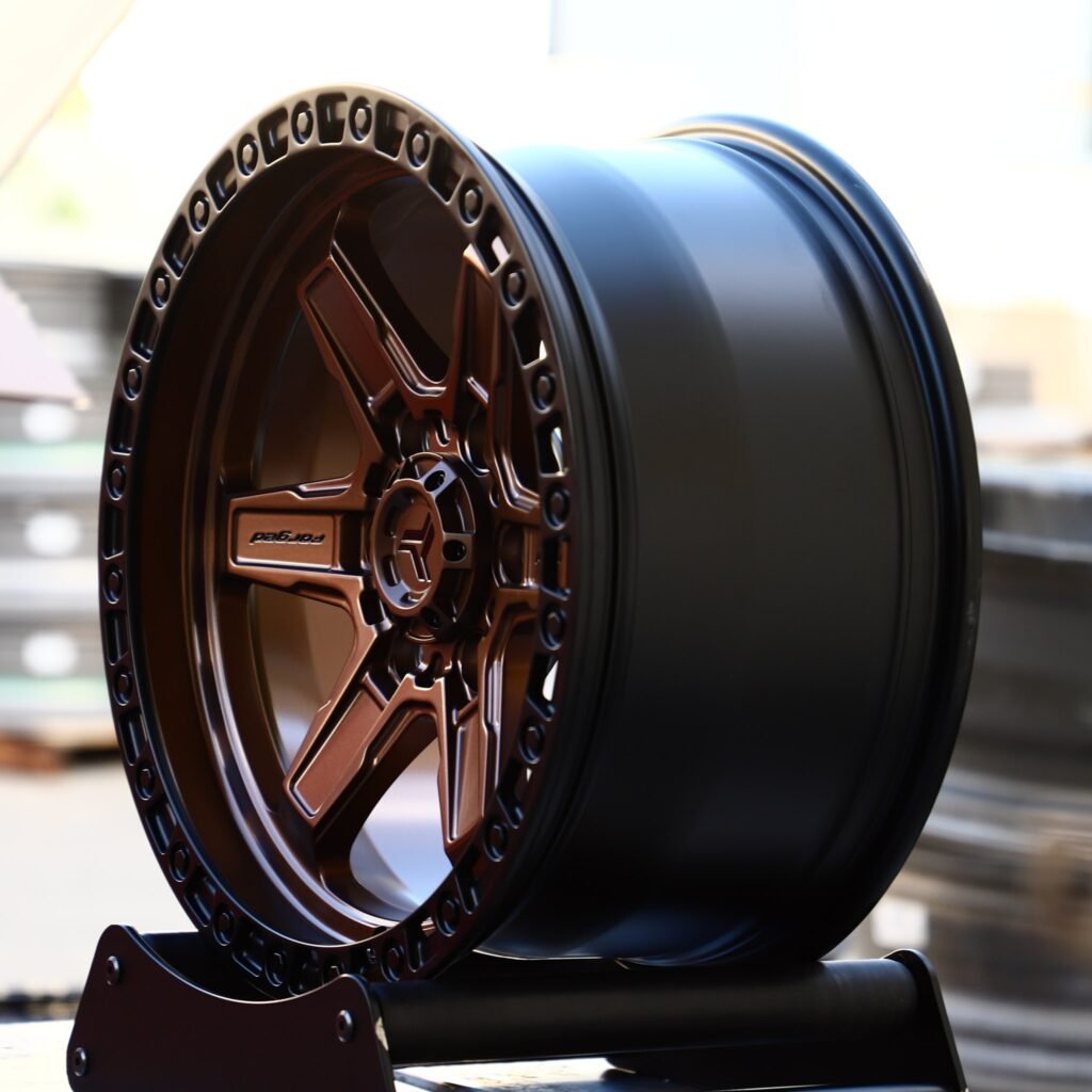 6x139.7 wheels – Bronze Exposed Bolt Detail, side view