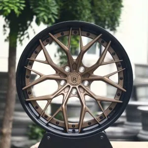 Rohana-Style Bronze / Gloss Black 2-Piece Forged Wheels – Audi A6 / 5 Series Fitment (5-Lug)
