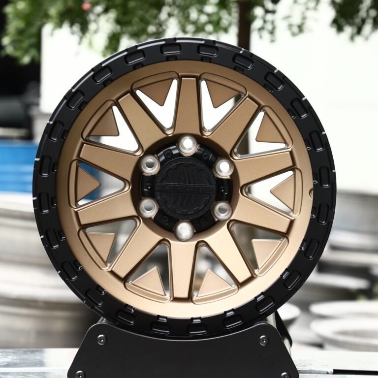 Toyota 4Runner wheels – Bronze / Gloss Black Deep Lip, front view