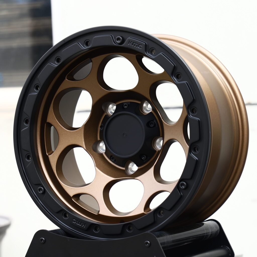 Ford F-150 wheels – Bronze / Gloss Black Multi-Spoke Bolt-Ring, front view