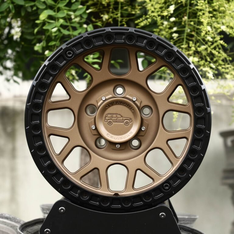Toyota 4Runner wheels – Bronze / Gloss Black, front view