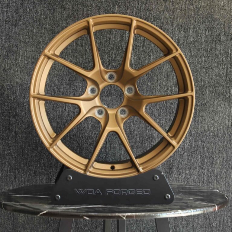 Toyota GR86 wheels – Bronze Gold 5 Y-Spoke, front view