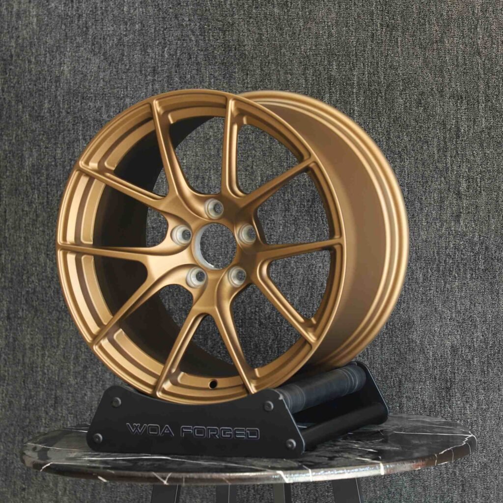 BMW M3 F80 wheels – Bronze Gold 5 Y-Spoke, lip and barrel detail