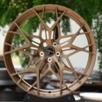 Zeekr OEM-Style Bronze Gold Cross-Spoke Forged Wheels – Zeekr 001 / 009 Fitment (5-Lug)