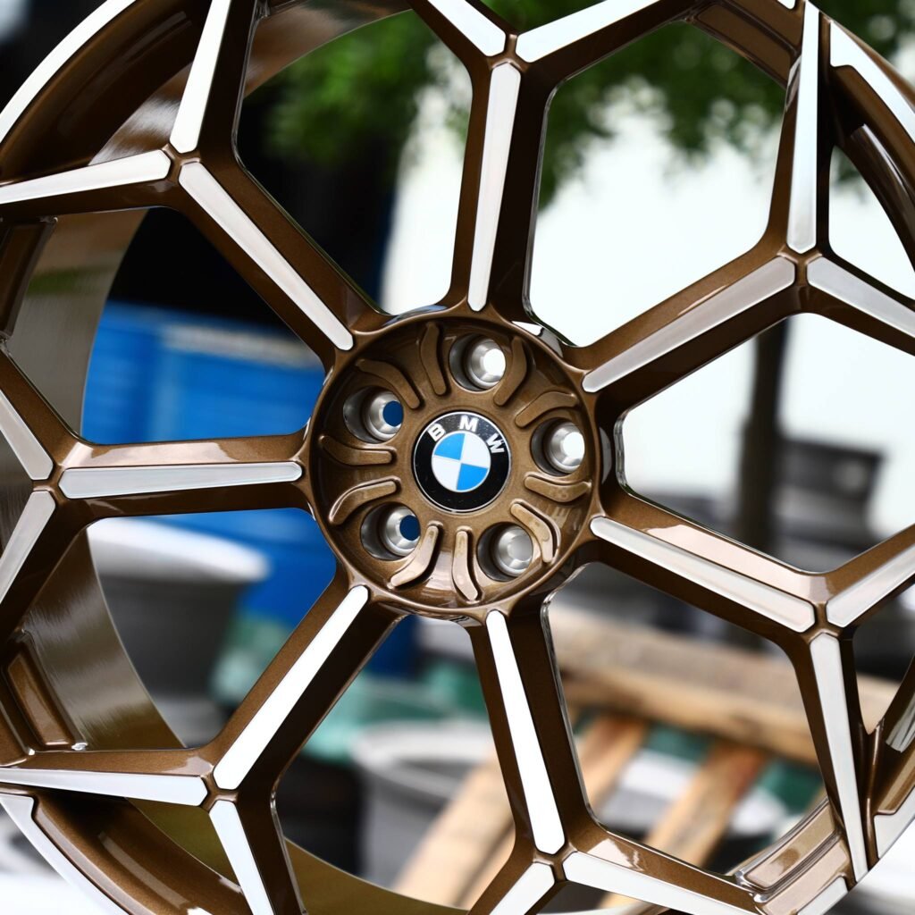 BMW M4 F82 wheels – Bronze Machined Face, lip and barrel detail