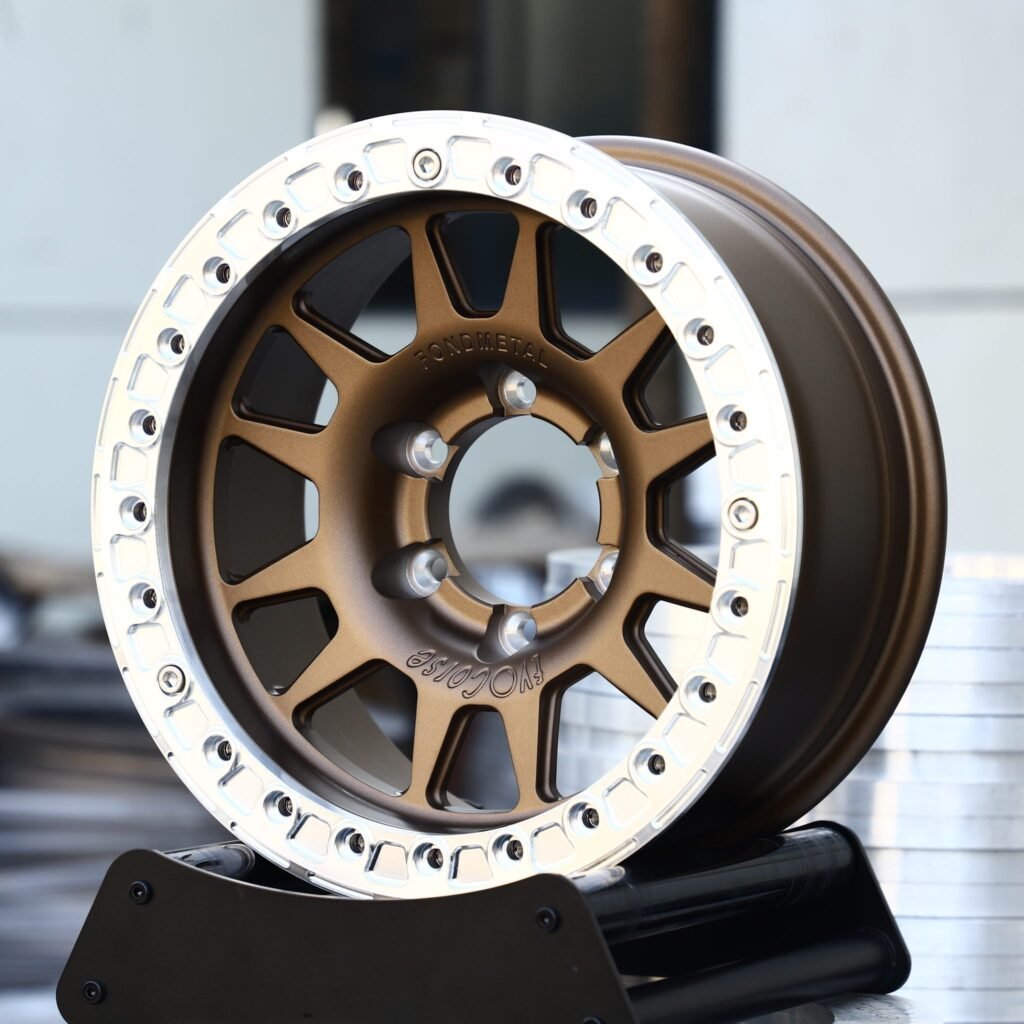 Jeep Wrangler wheels – Bronze Multi-Spoke, front view