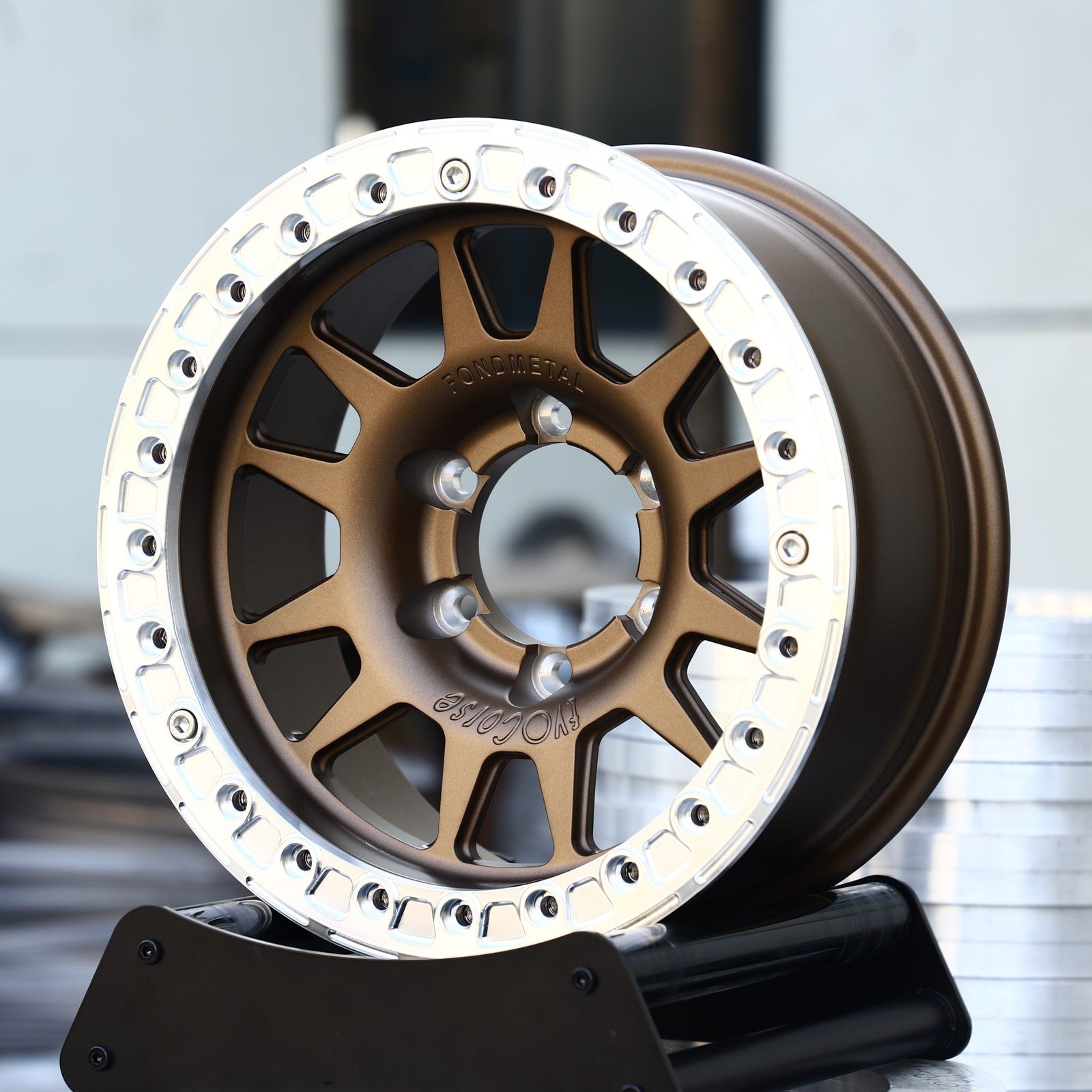 Jeep Wrangler wheels – Bronze Multi-Spoke, front view