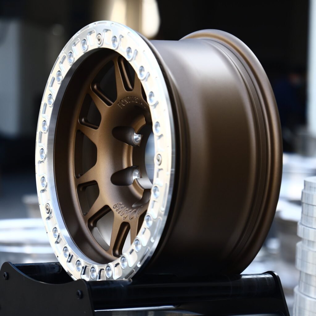 Toyota Land Cruiser wheels – Bronze Multi-Spoke, angled view