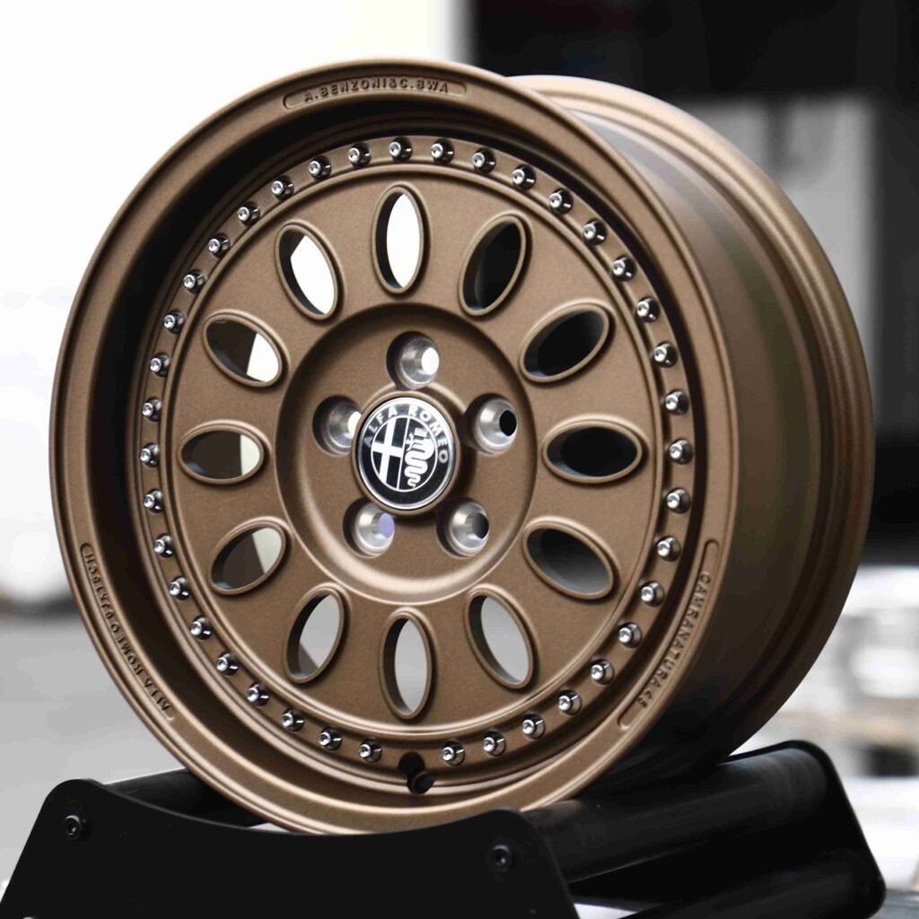 Bronze Semi-Full-Face Deep Lip Riveted Forged Wheels - Alfa Romeo Giulia / Alfa Romeo Stelvio Fitment (5-Lug) view 2