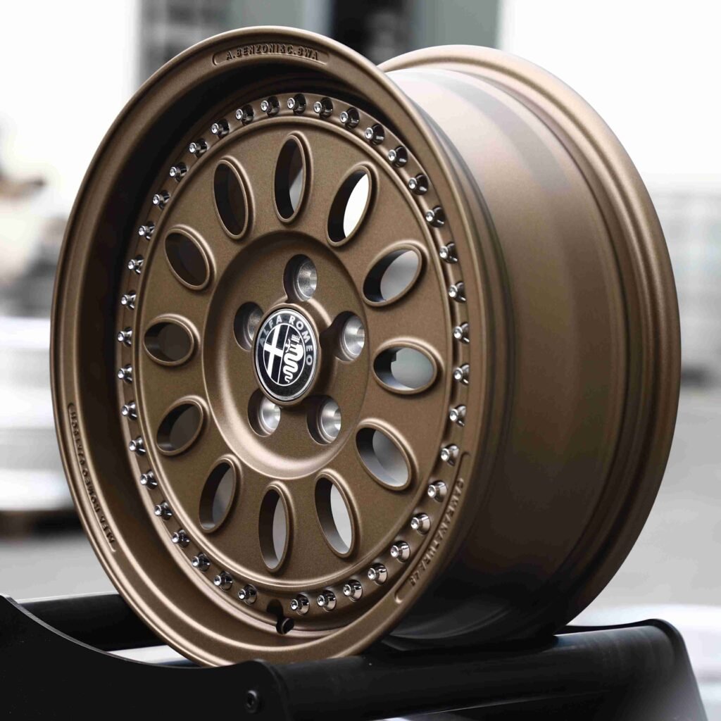 Bronze Semi-Full-Face Deep Lip Riveted Forged Wheels - Alfa Romeo Giulia / Alfa Romeo Stelvio Fitment (5-Lug) view 3