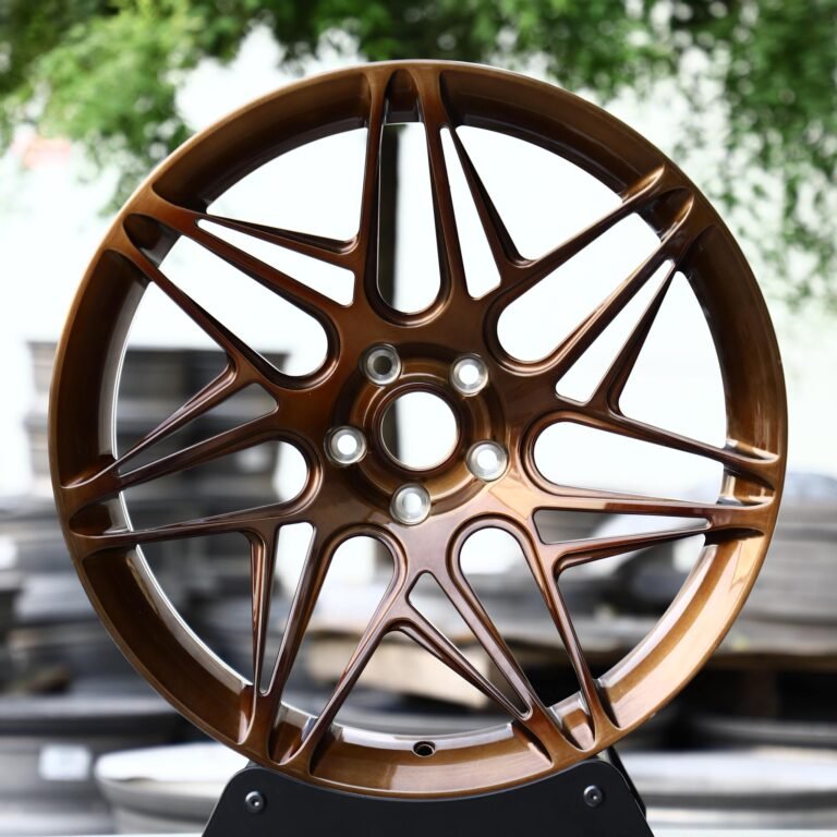 Porsche 911 wheels – Bronze Split, front view