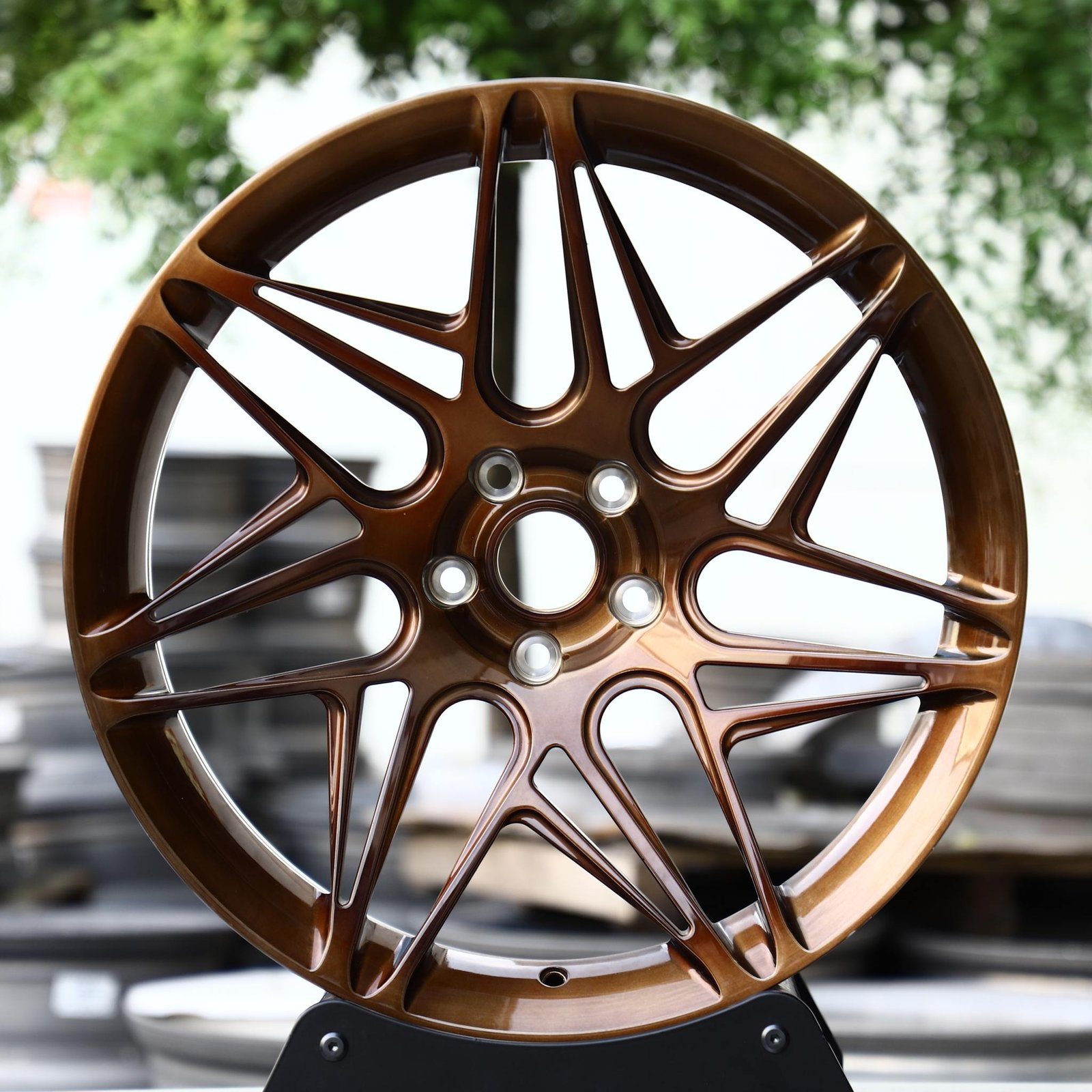 Porsche 911 wheels – Bronze Split, front view