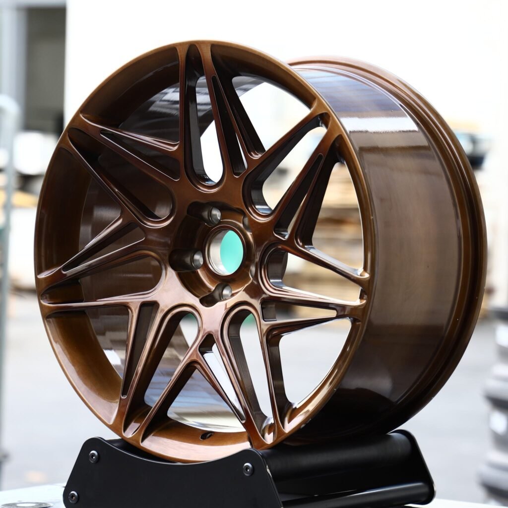 BMW M3 wheels – Bronze Split, angled view