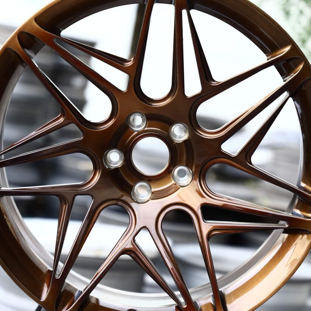 BMW M4 F82 wheels – Bronze Split, lip and barrel detail