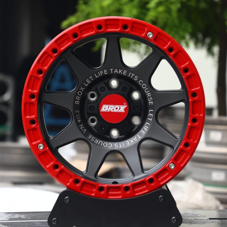 Toyota 4Runner wheels – BROX Custom Finish Beadlock, front view