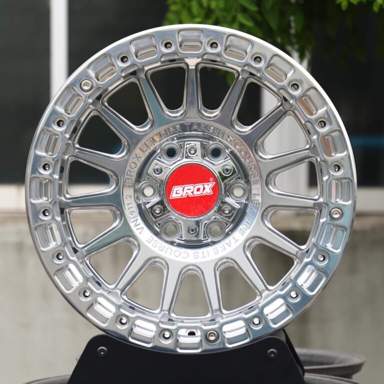 Ford F-150 wheels – Brox Matte Black Beadlock, front view