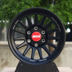 Brox-Style Matte Black 15-Spoke Deep Dish Off-Road Forged Wheels – Ford F-150 / Silverado Fitment (6-Lug)