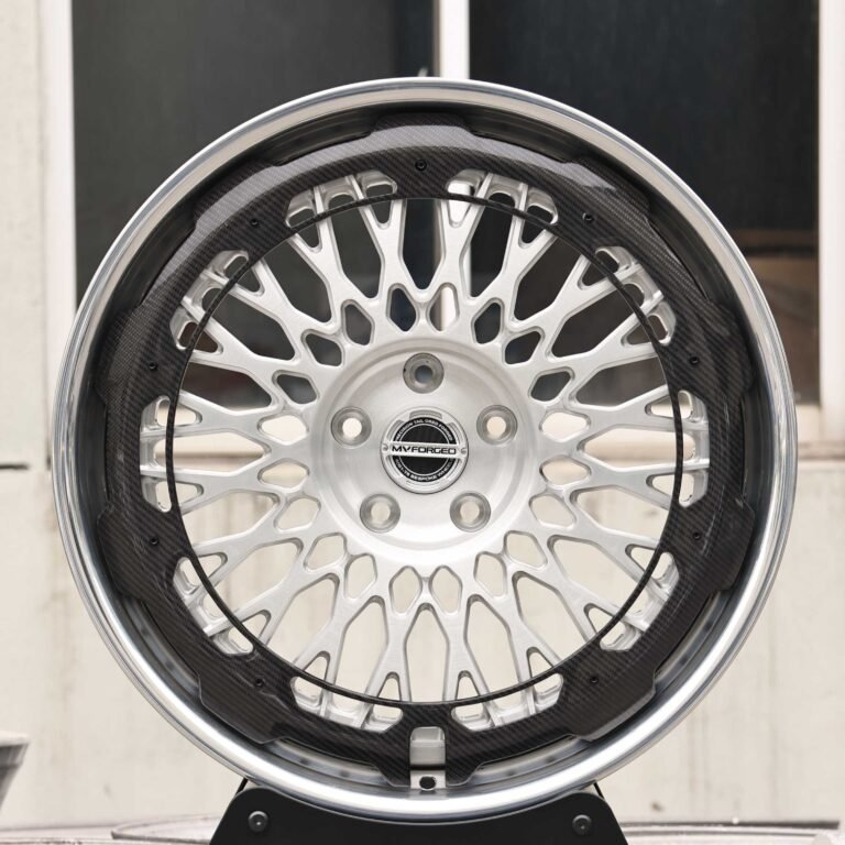 Audi R8 wheels – Brushed Carbon 5-Spoke, front view