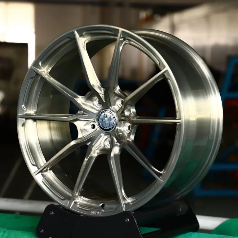 BMW M3 G80 wheels – Brushed Silver 10-Spoke Concave (Alpina-Style), front view
