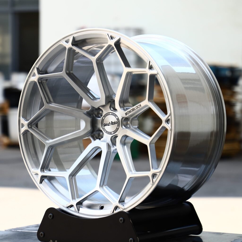 BMW M3 wheels – Brushed Silver 10 Y-Spoke Concave, angled view
