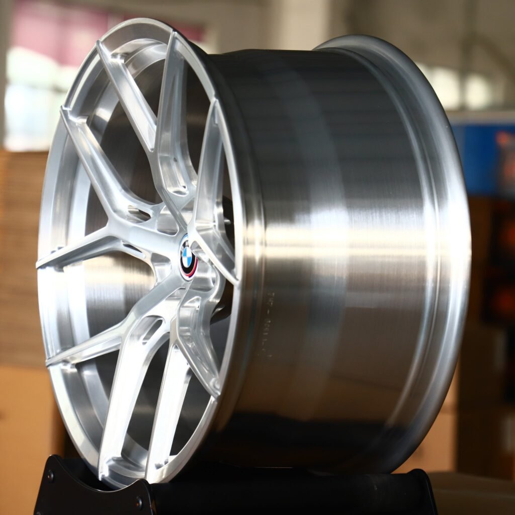 5x114.3 wheels – Brushed Silver 5 Y-Spoke, side view