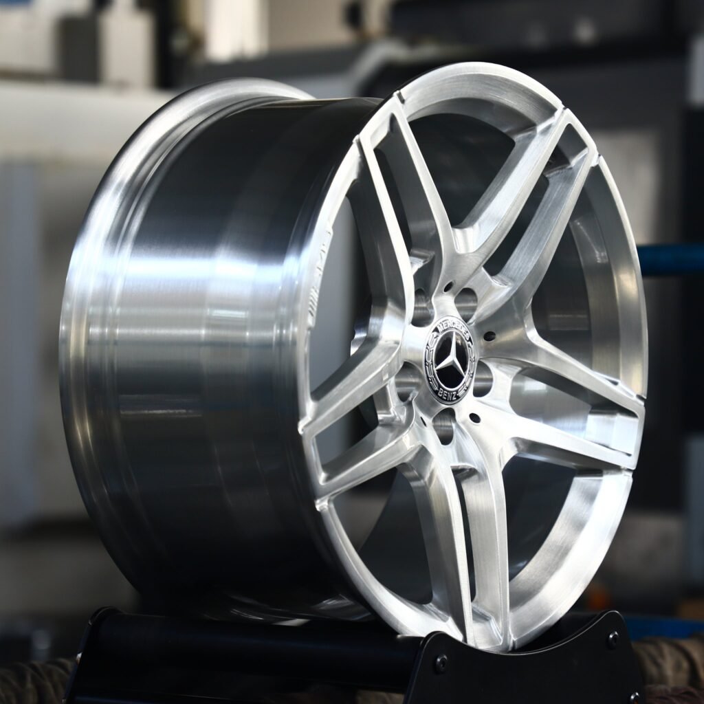 5x130 wheels – Brushed Silver 5 Y-Spoke, side view