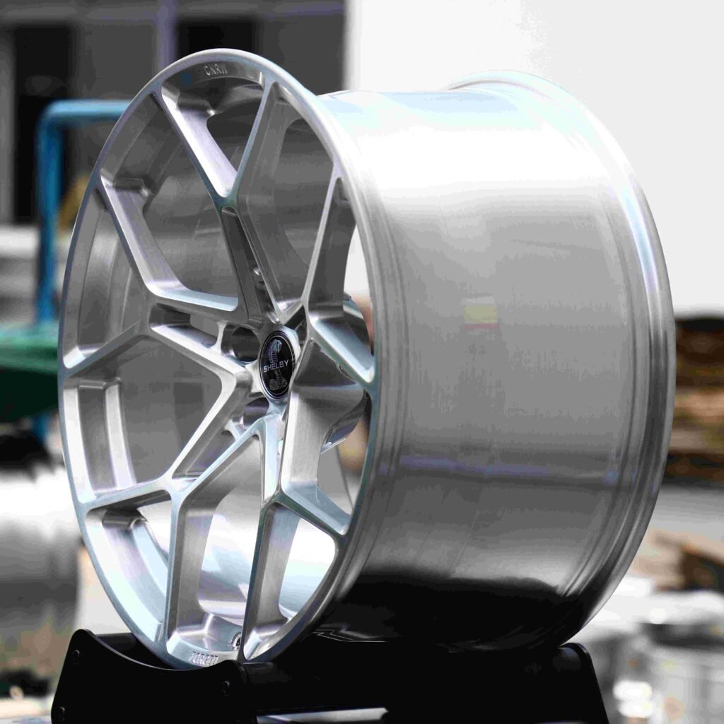 5x130 wheels – Brushed Silver 5 Y-Spoke, side view