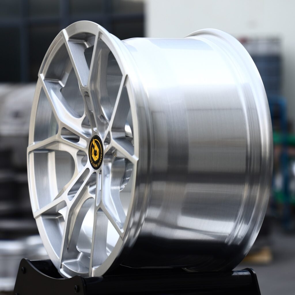 5x130 wheels – Brushed Silver 5 Y-Spoke, side view